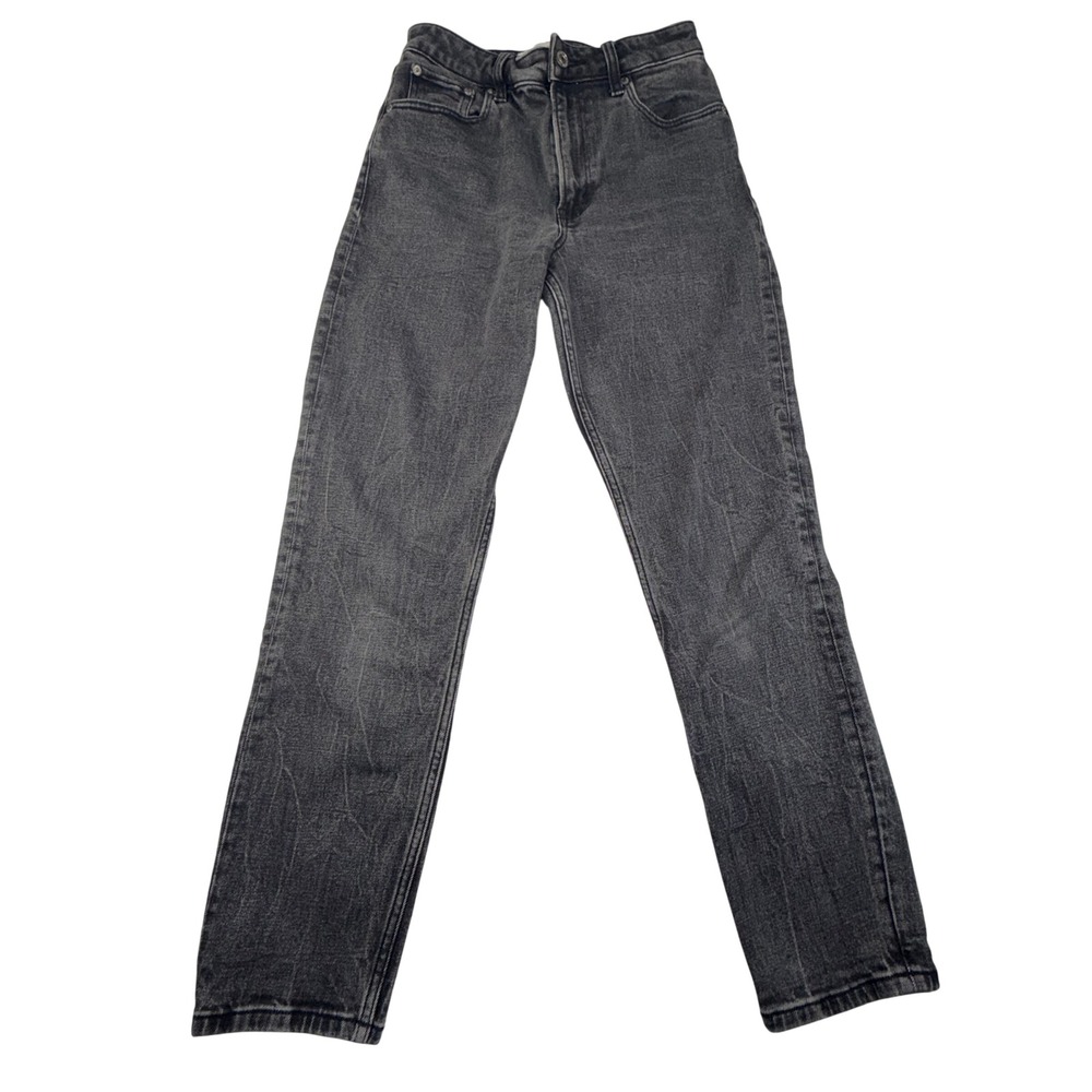 Abercrombie & Fitch The Mom High Rise Jeans Sz 24 00‎ Black Curve Love Retro Y2K